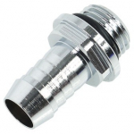 Alphacool HF 10mm (3/8") barbed fitting G1/4 with O-Ring "FatBoy" - Chrome