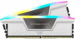 CORSAIR VENGEANCE RGB 32GB (2x16GB) DDR5 6400MT/s CL36 Memory Kit, White