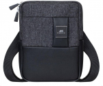 TABLET CASE CROSSBODY 8"/8810 BLACK MELANGE RIVACASE