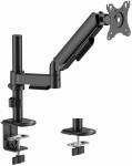 Gembird MA-DA1P-02 Adjustable desk display mounting arm, 17&rdquo;-32&rdquo;, black