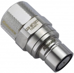 Koolance QD3, straight male 13/10 mm, no-spill, silver