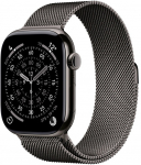 Apple Watch Series 11 (Titanium Slate, 46 mm, Milanaise Band S/M, Cellular)