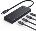 Hub USB-C to USB-C 3.2 4-Ports 30cm, Black