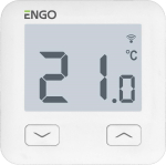 Internet temp. regulator, WI-FI, 230V, White