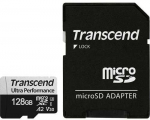 TRANSCEND 128GB microSD w/ adapter UHS-I