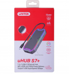 UNITEK HUB USB-C HDMI RJ45 PD 100W