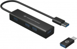 Conceptronic HUBBIES06B - hub - 4 port
