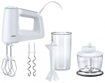 Braun | MultiMix 3 Hand Mixer | HM 3135 WH | Hand Mixer | 500 W | Number of speeds 5 | Turbo mode | White