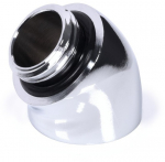 Alphacool Eiszapfen angle adapter 45&deg; G1/4 AG to G1/4 IG - chrome