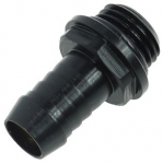Alphacool HF 10mm (3/8") barbed fitting G1/4 with O-Ring "FatBoy" - Deep Black