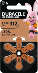 Duracell Batterie H&ouml;rger&auml;te EasyTab 312 PR41 NEU 6St.