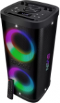 Portable speaker SVEN PS-930, black, power output 2x75W (RMS), TWS, Bluetooth, FM, USB, microSD, LED-display, lithium ba