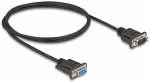 DELOCK Kabel Seriell D-Sub9 1m StBu mit schmalem St-Geh&auml;use