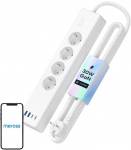 Meross MSP844(EU) smart fast-charging power strip, 4 outlets + 2&times;USB-A + 2&times;USB-C (Matter)