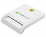 Techly smart card reader USB 2.0, white