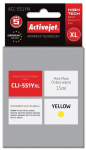 Activejet ACC-551YN Ink cartridge (replacement for Canon CLI-551Y; Supreme; 15 ml; yellow)
