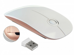 Delock Optical 3-button mouse 2.4 GHz wireless white / rose gold