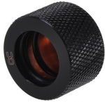 Alphacool HT 16mm HardTube screw-on nozzle G1/4 - knurled - Deep Black