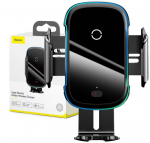 Baseus Light Electric Car Holder with Qi inductive charger (Black)