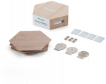 Nanoleaf|Elements Wood Look Hexagons Expansion Pack (3 panels)|Cool White + Warm White
