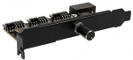 Lamptron CFP30 Fan and RGB LED Controller for PCI Slot - Black