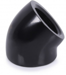 Alphacool Eiszapfen L-connector 45&deg; G1/4 IG to G1/4 IG - black