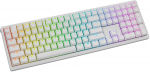 Ducky Zero 6108 Pure White Wireless Gaming Keyboard - MX2A Red (US)