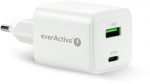 Everactive PHONE CHARGER GAN 1X US B, 1X USB-C 45W WHITE