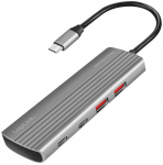 LogiLink Ultra lim USB3.2 hub 2x USB-A, 5xUSB-C, PD, 100