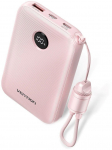 Powerbank Vention 10000mAh 2 x USB-C 1x USB-A z wyświetlaczem 22,5W r&oacute;żowy