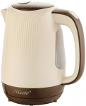 Feel-Maestro MR042 beige electric kettle 1.7 L Beige, Brown 2200 W