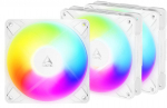 ARCTIC P12 Pro Reverse A-RGB PWM 120mm Fan, white, 3-pack