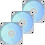 APNX FP1-R PWM Fan, Reverse Blade, ARGB - 3-Pack, White