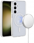 eSTUFF INFINITE (GRS) OSLO S24+ Galaxy Clear Magnetic Cover. Material: 86% recycled TPU and PC
