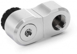 Alphacool Apex Grip Offset 27mm 2x90&deg; OT/IT G1/4 Rotatable Chrome Fitting