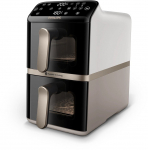 Philips 4000 series NA462/80 fryer Double 10 L Stand-alone 2750 W Hot air fryer Black, Gold, Grey