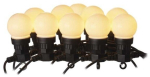 LED garland with 10 bulbs, warm white 3000K, 5W IP44, EMOS