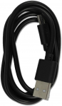 2GO USB Lade-Datenkabel Micro-USB 1m PET-B schwarz