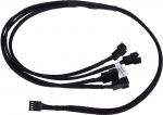 Phobya Y-cable 4Pin PWM to 4x 4Pin PWM 60cm - black