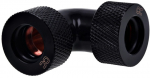 Alphacool HT 13mm HardTube compression fitting 90&deg; L-connector - knurled - deep black