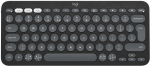 Logitech Pebble Keys 2 K380s wireless Nordic keyboard, graphite