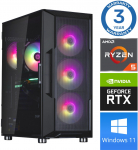 INTOP Ryzen 5 5600X 16GB 250SSD M.2 NVME+2TB RTX3050 6GB WIN11