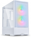 Lian Li LANCOOL 207 PC Case, Midi-Tower, ATX, Tempered Glass - White