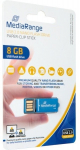 MediaRange USB nano flash drive, paper-clip stick, blue, 8GB