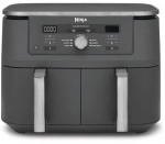 Ninja DZ400EU fryer Double 9.5 L Stand-alone 2470 W Hot air fryer Grey