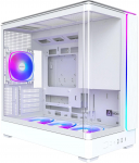 Montech KING 15 PRO PC Case, mATX, Tempered Glass, RGB, white