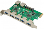 MicroConnect 7 port USB 3.0 PCIe card