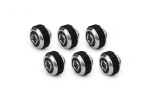 Alphacool Apex Grip SoftTube fitting 16/10mm G1/4 chrome Set of 6
