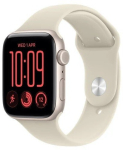 Apple Smartwatch Watch SE 3 GPS + Cellular, 44mm Aluminium Case in Starlight, Starlight Sport Band - S/M