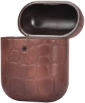 Terratec AirPods case AirBox stone pattern dark brown